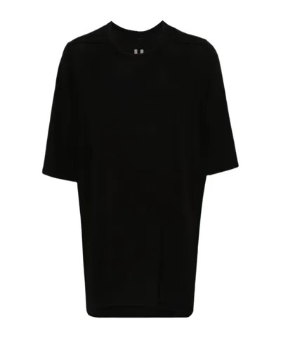 RICK OWENS RICK OWENS SEAM-DETAILED CREWNECK STRAIGHT HEM T-SHIRT