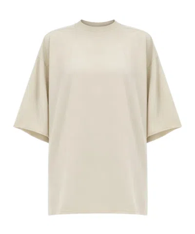 Rick Owens Crew Neck T-shirt In Brown