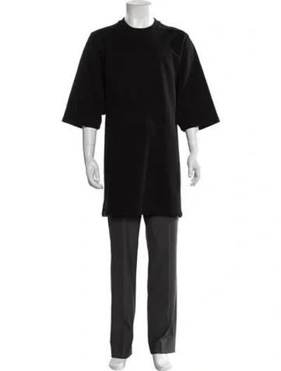 Pre-owned Rick Owens Crew Neck Three-quarter Sleeve Sweatshirt In Brown
