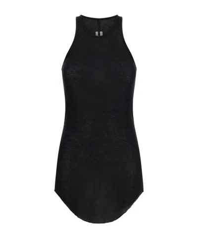 Rick Owens Crew Neck Vest In Black