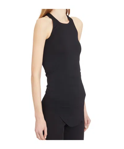 Rick Owens Crew Neck Vest In Black