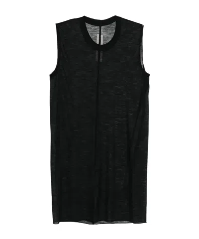 Rick Owens Crew Neck Vest In Orange