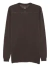 Rick Owens Crew-neck Cashmere Sweater In Gray