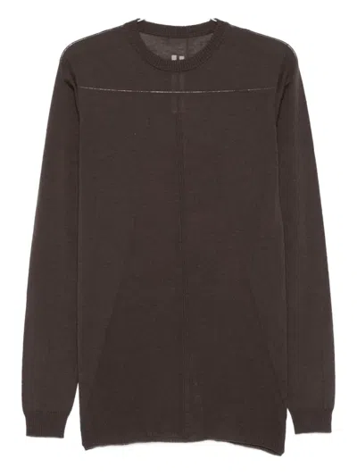 RICK OWENS CREW-NECK WOOL SWEATER