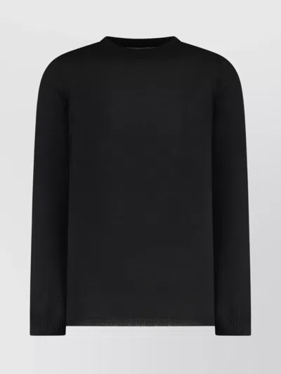 RICK OWENS CREW-NECK WOOL SWEATER LONG SLEEVES