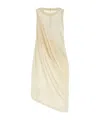 Rick Owens Anthem Draped Cotton-jersey Tank Top In Nude