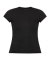Rick Owens Short-sleeved Cotton T-shirt In Black