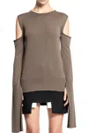 Rick Owens Woman Grey Knitwear In Grey