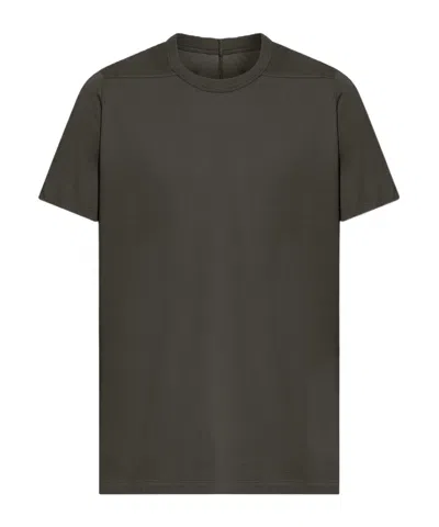 Rick Owens Round Neck Short Sleeve T-shirt In Green
