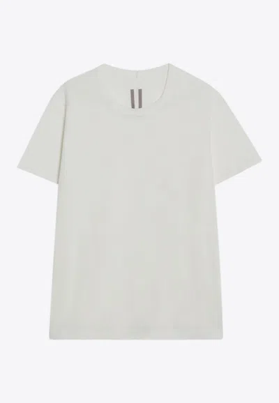 Rick Owens Crewneck Short-sleeved T-shirt In Neutral