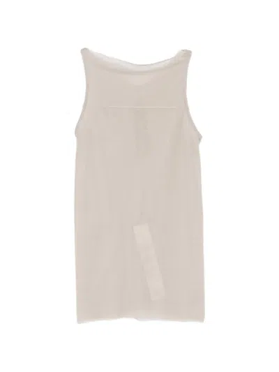 Rick Owens Crew-neck Tank Top In Neutral