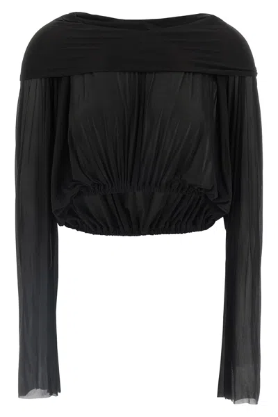 RICK OWENS RICK OWENS 'CROOPED HOODED TUNIC' SWEATER