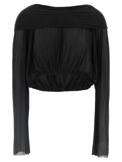 RICK OWENS RICK OWENS 'CROOPED HOODED TUNIC' SWEATER
