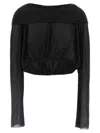 Rick Owens 'crooped Hooded Tunic' Sweater