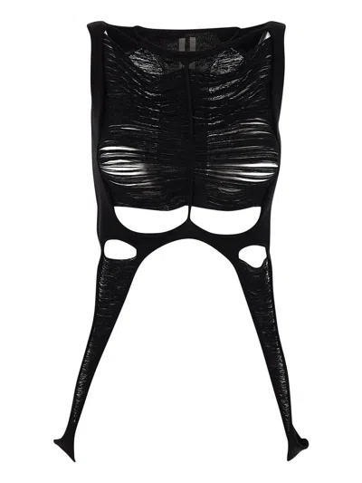 Rick Owens Crop Top Woman In Black