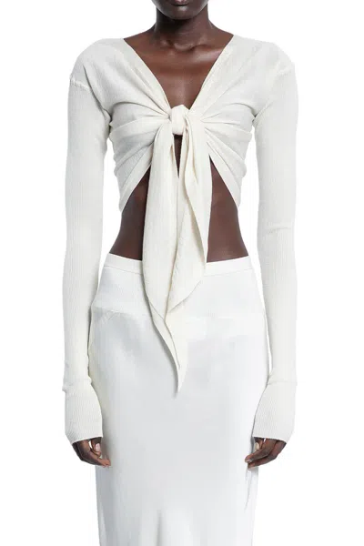 Rick Owens Crop Tops In Grey
