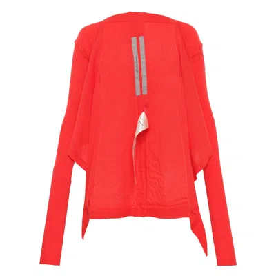 Rick Owens Crop Wrap Lightweight Cashmere In Red