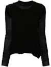 Rick Owens Cropped Banana Top In Black