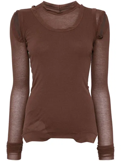 RICK OWENS CROPPED BANANA TOP