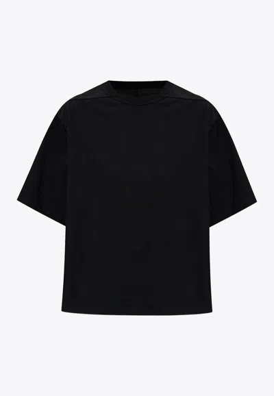 Rick Owens Cropped Brad T-shirt In Black