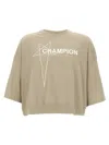 Rick Owens Champion Graphic Print Crew Neck T-shirt