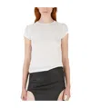 Rick Owens Cropped Crewneck T-shirt In White