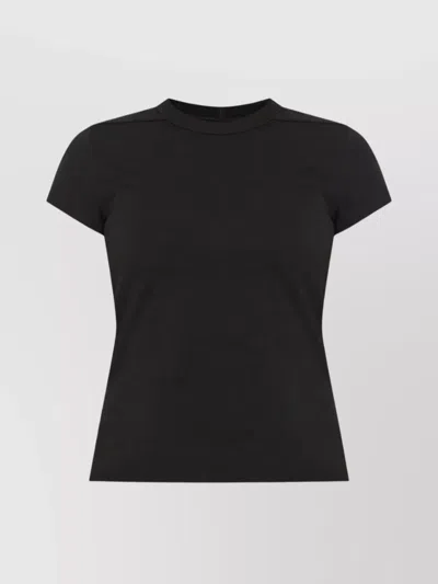 Rick Owens Cropped Fitted Cotton T-shirt