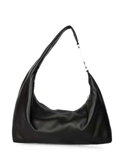 Rick Owens Cropped Gemini Shoulder Bag In Black