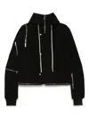 Rick Owens Black Hollywood Cropped Headon Parka In Black