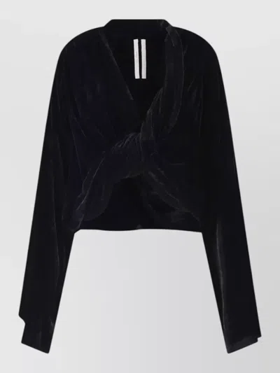 Rick Owens Knot-detail Top In Black
