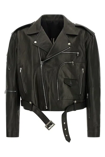 Rick Owens 'cropped Jumbo Bauhaus Stooges' Jacket In Black