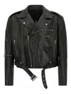 Rick Owens Cropped Jumbo Bauhaus Stooges Jacket In Black