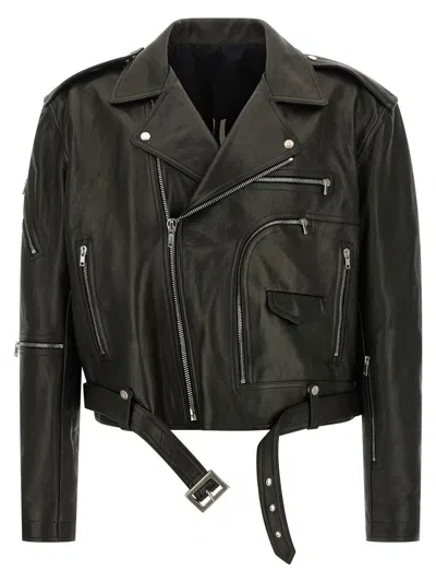 Rick Owens Cropped Jumbo Bauhaus Stooges In Black