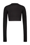 RICK OWENS CROPPED KNIT TSHIRT