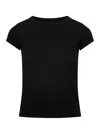 Rick Owens Short-sleeved Cotton T-shirt In Black