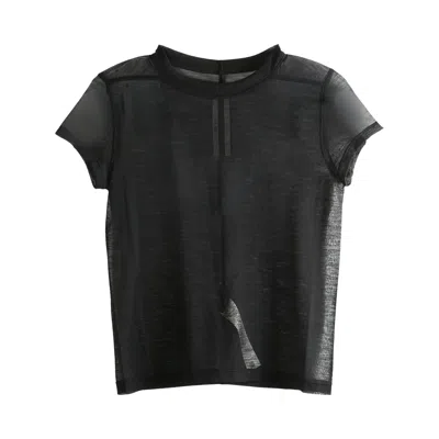 Pre-owned Rick Owens Cropped Level T-shirt 'black' | Women's Size 44
