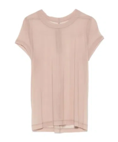 RICK OWENS RICK OWENS CROPPED LEVEL CREWNECK T-SHIRT