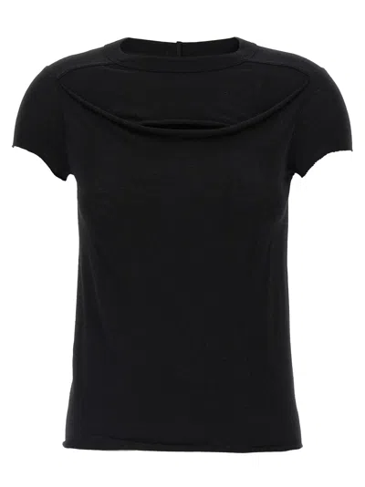 Rick Owens Cropped Level T T-shirt In Brown
