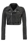 Rick Owens Black Cropped Luke S Stooges Jacket