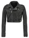 Rick Owens Black Cropped Luke S Stooges Jacket