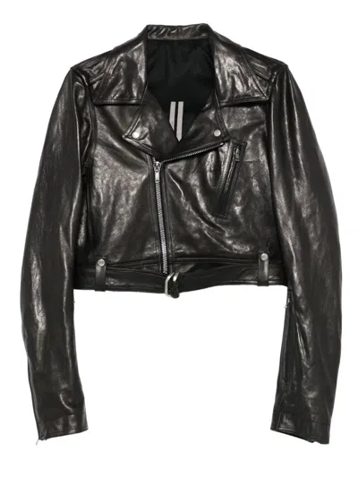 RICK OWENS RICK OWENS CROPPED "LUKE" S STOOGES LEATHER JACKET