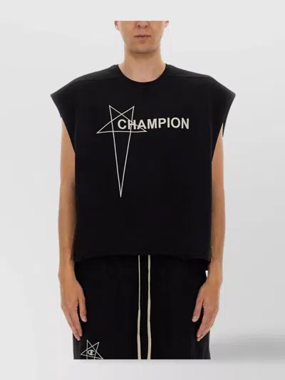 RICK OWENS CROPPED MICRO TATLIN T-SHIRT