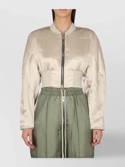 RICK OWENS CROPPED PADDED FLIGHT JACKET