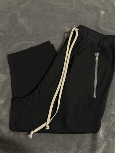 Pre-owned Rick Owens Cropped Pant In Black