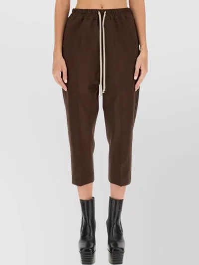 RICK OWENS CROPPED PANTS DRAWSTRING ASTAIRES