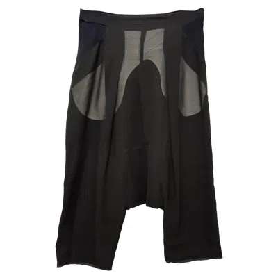 Rick Owens Cropped Pants In Black Silk
