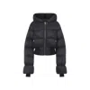 Rick Owens Cropped Puffer Jacket With High Collar In Black