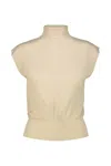 Rick Owens Cropped Sl Turtleneck Clothing In Brown