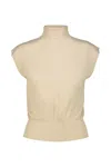 Rick Owens Cropped Sl Turtleneck Clothing In Brown