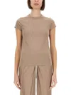 Rick Owens Cropped T-shirt In Brown